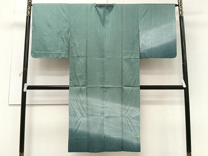 平和屋着物＃道行コート　単衣　霞文　暈し染め　金彩　ロング丈　正絹　逸品　未使用　CABI9538ua