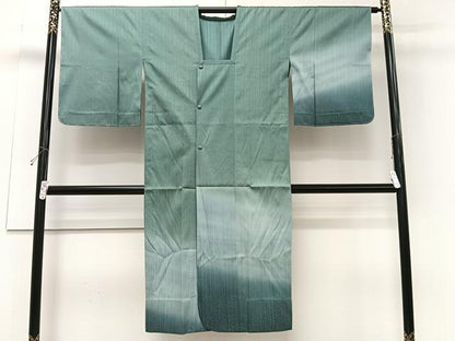平和屋着物＃道行コート　単衣　霞文　暈し染め　金彩　ロング丈　正絹　逸品　未使用　CABI9538ua