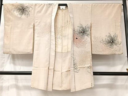 平和屋着物＃長羽織　寿光織　乱菊　金糸　正絹　逸品　CABI9564ua