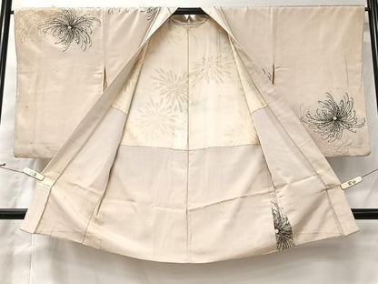 平和屋着物＃長羽織　寿光織　乱菊　金糸　正絹　逸品　CABI9564ua