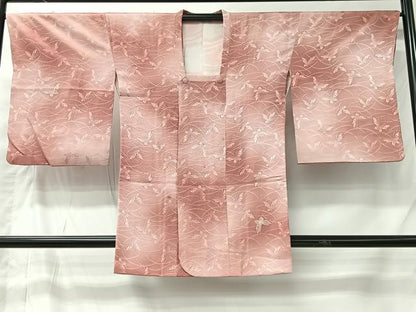平和屋着物＃中国三大刺繍　相良刺繍　道行コート　舞蝶文　暈し染め　正絹　逸品　CABI9567ua