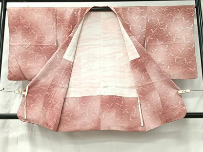 平和屋着物＃中国三大刺繍　相良刺繍　道行コート　舞蝶文　暈し染め　正絹　逸品　CABI9567ua