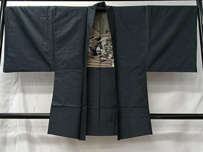 平和屋着物＃男性　羽織　本場大島紬　霞文　正絹　逸品　CABI9568ua