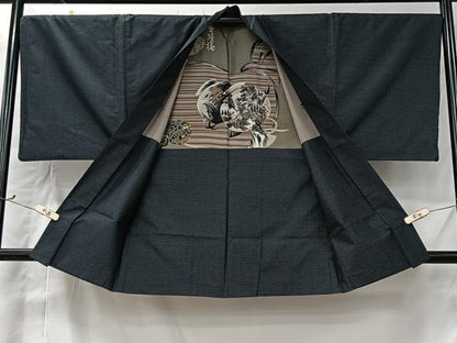 平和屋着物＃男性　羽織　本場大島紬　霞文　正絹　逸品　CABI9568ua