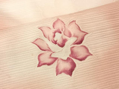 平和屋着物＃羽織　地紋起こし　舞花文　暈し染め　正絹　逸品　CABI9569ua