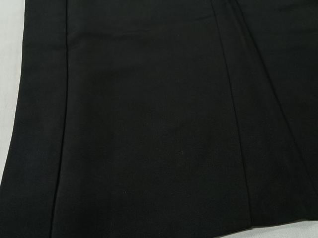 平和屋着物＃羽織　総刺繍　草花文　黒地　金糸　正絹　逸品　CABI9571ua