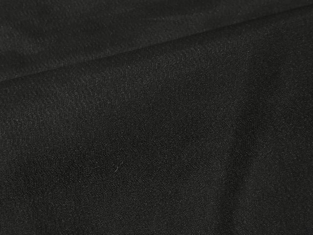 平和屋着物＃男性　長羽織　黒地　正絹　逸品　CABI9582ua