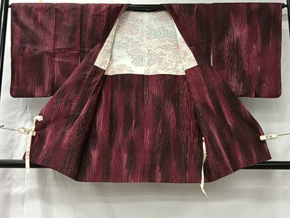 平和屋着物＃道行コート　霞文　暈し染め　正絹　逸品　CABI9583ua
