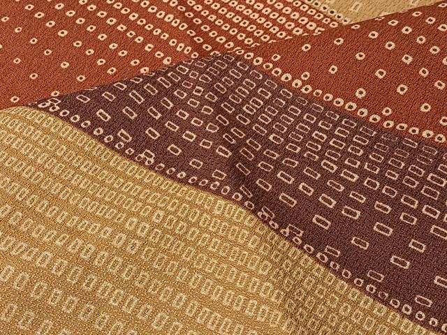 平和屋着物＃道行コート　単衣　鹿の子文様　ロング丈　洗える着物　CABI9587ua