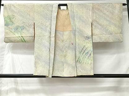 平和屋着物＃羽織　総絞り　笹竹文　正絹　逸品　CABI9588ua