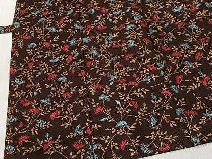 平和屋着物＃道中着　草花文　正絹　逸品　CABI9593ua