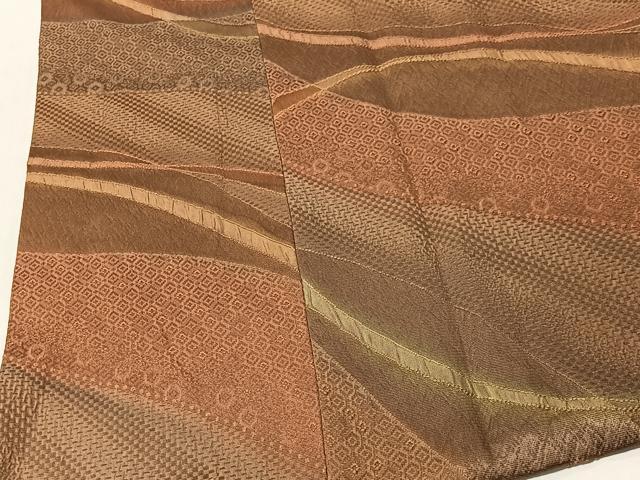 平和屋着物＃道行コート　斜線文　正絹　逸品　CABI9595ua