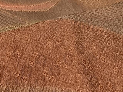 平和屋着物＃道行コート　斜線文　正絹　逸品　CABI9595ua