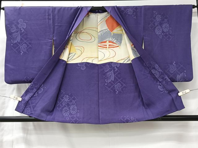 平和屋着物＃アンティーク　大正ロマン　羽織　草花文　正絹　逸品　CABI9597ua