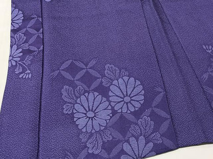 平和屋着物＃アンティーク　大正ロマン　羽織　草花文　正絹　逸品　CABI9597ua