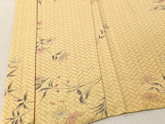 平和屋着物＃羽織　草花文　正絹　逸品　未使用　CABI9598ua