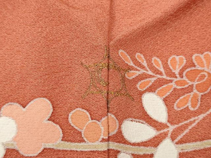 平和屋着物●訪問着　鴛鴦枝花文　暈し染め　金彩　正絹　逸品　CABI9602ut