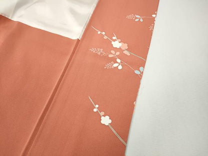 平和屋着物●訪問着　鴛鴦枝花文　暈し染め　金彩　正絹　逸品　CABI9602ut