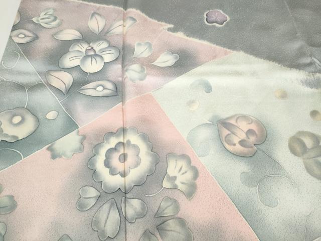 平和屋着物●訪問着　辻が花　正絹　逸品　CABI9603ut