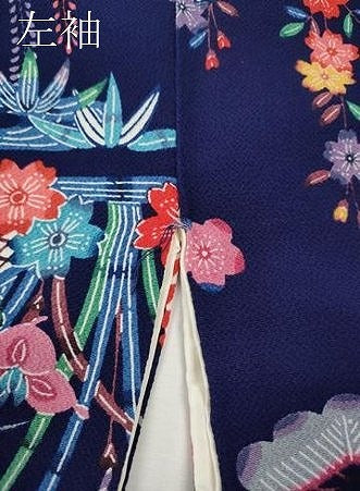 平和屋着物●豪華振袖　紅型　流水籬花文　鬼しぼ縮緬　正絹　逸品　CABI9605ut