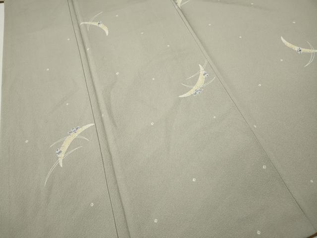 平和屋着物●上質な小紋　フクロウ　雪芝文　やまと誂製　正絹　逸品　CABI9607ut