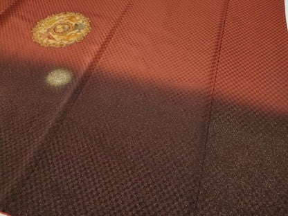 平和屋着物●中国三大刺繍　スワトウ刺繍　訪問着　飛鶴正倉院花文　暈し染め　金銀彩　正絹　逸品　CABI9609ut