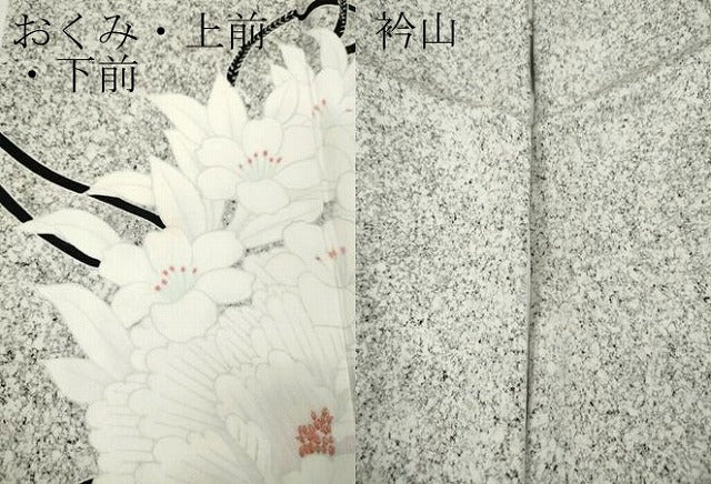 平和屋着物●訪問着　舞花結び紐文　たたき染め　正絹　逸品　CABI9611ut