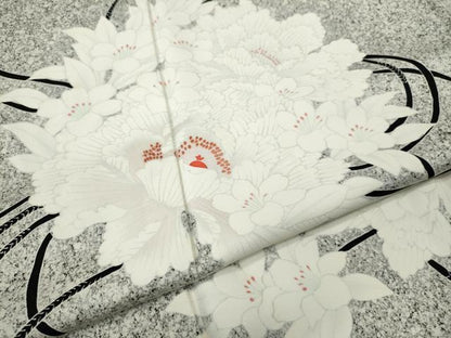 平和屋着物●訪問着　舞花結び紐文　たたき染め　正絹　逸品　CABI9611ut