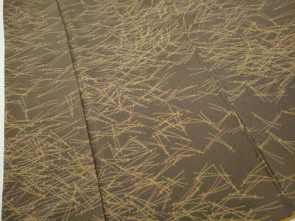 平和屋着物●上質な小紋　こぼれ松葉　正絹　逸品　CABI9613ut