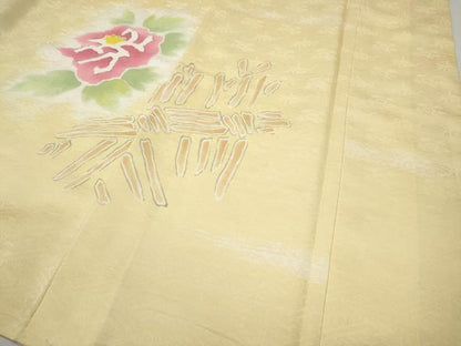 平和屋着物●訪問着　枝花文　暈し染め　正絹　逸品　CABI9628ut