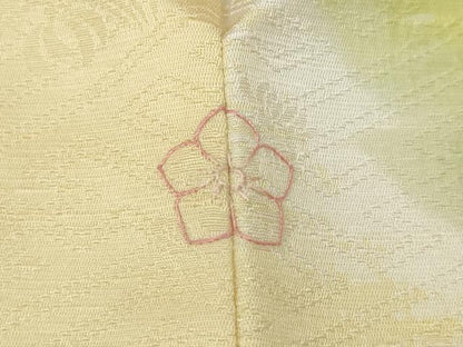平和屋着物●訪問着　枝花文　暈し染め　正絹　逸品　CABI9628ut