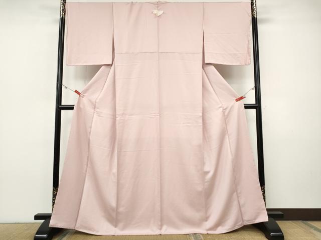 平和屋着物●上質な色無地　七宝地紋　虹色　正絹　逸品　未使用　CABI9629ut
