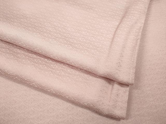 平和屋着物●上質な色無地　七宝地紋　虹色　正絹　逸品　未使用　CABI9629ut
