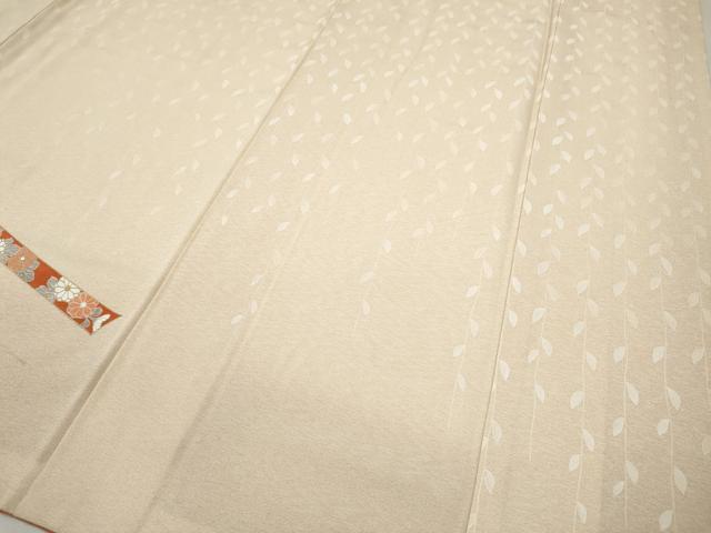 平和屋着物●訪問着　駒刺繍　熨斗花文　金銀彩　正絹　逸品　CABI9630ut
