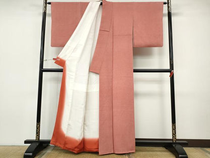 平和屋着物●江戸小紋　飯島輝也　鮫小紋柄　鬼しぼ縮緬　正絹　逸品　CABI9631ut