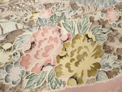 平和屋着物●訪問着　作家物　熨斗花文　正絹　逸品　CABI9632ut