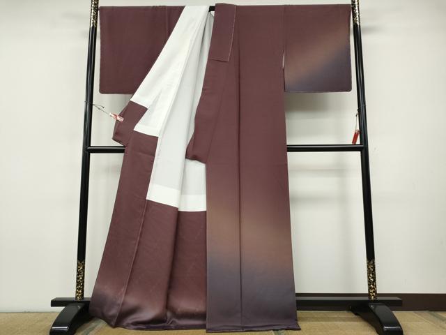 平和屋着物●染織界の匠　村松祥三　訪問着　霞文　暈し染め　正絹　逸品　未使用　CABI9640ut