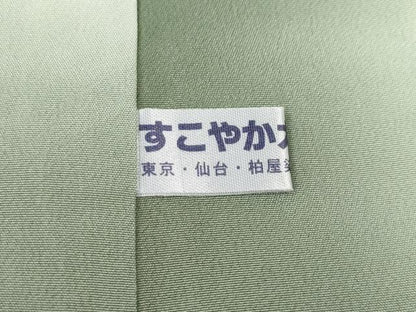 平和屋着物●上質な小紋　格子柄　正絹　逸品　CABI9642ut