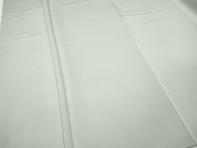 平和屋着物●上質な色無地　灰黄緑色　銀通し地　正絹　逸品　未使用　CABI9645ut