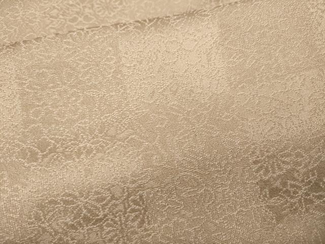 平和屋着物●上質な色無地　草花地紋　洗柿色　さが美扱い　正絹　逸品　CABI9647ut