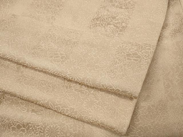 平和屋着物●上質な色無地　草花地紋　洗柿色　さが美扱い　正絹　逸品　CABI9647ut