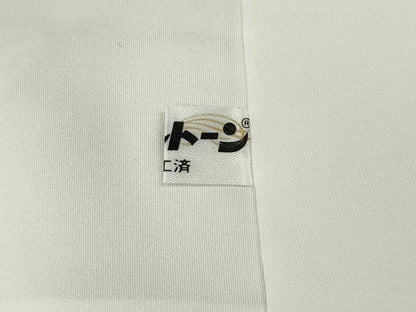 平和屋着物●上質な小紋　枝花間道　金彩　正絹　逸品　CABI9651ut