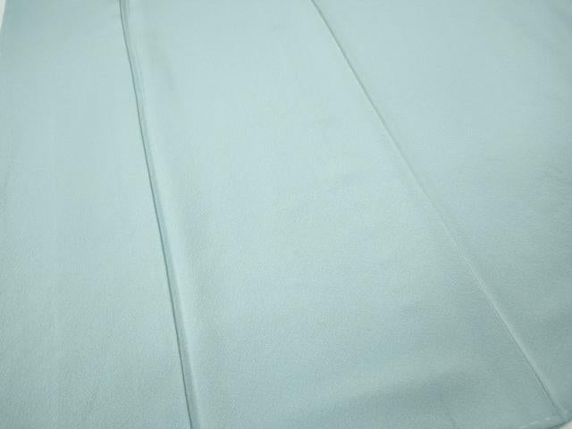 平和屋着物●上質な色無地　水色　正絹　逸品　未使用　CABI9652ut
