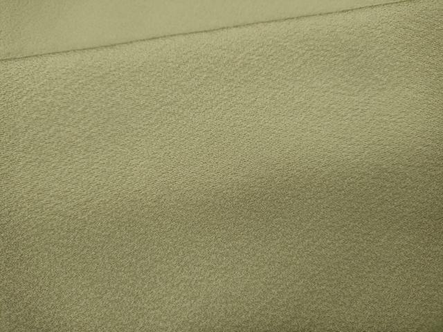平和屋着物●上質な色無地　白橡色　正絹　逸品　未使用　CABI9654ut