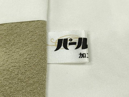 平和屋着物●上質な色無地　白橡色　正絹　逸品　未使用　CABI9654ut