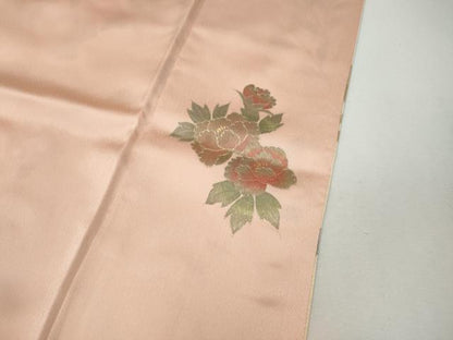 平和屋着物●訪問着　花蝶文　暈し染め　金銀彩　ロング丈　正絹　逸品　CABI9656ut