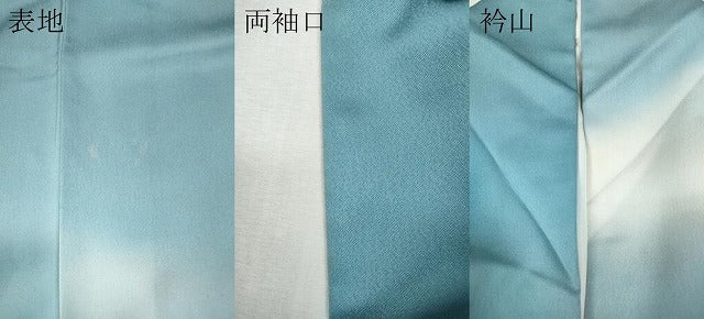 平和屋着物●染色作家　草野一騎　訪問着　花蝶文　暈し染め　金銀彩　正絹　逸品　CABI9663ut