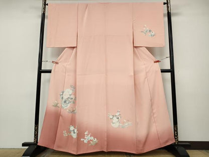 平和屋着物●訪問着　花籠文　暈し染め　正絹　逸品　CABI9666ut
