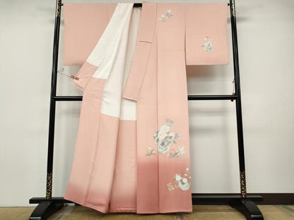 平和屋着物●訪問着　花籠文　暈し染め　正絹　逸品　CABI9666ut
