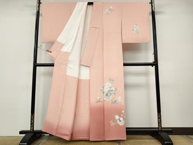 平和屋着物●訪問着　花籠文　暈し染め　正絹　逸品　CABI9666ut